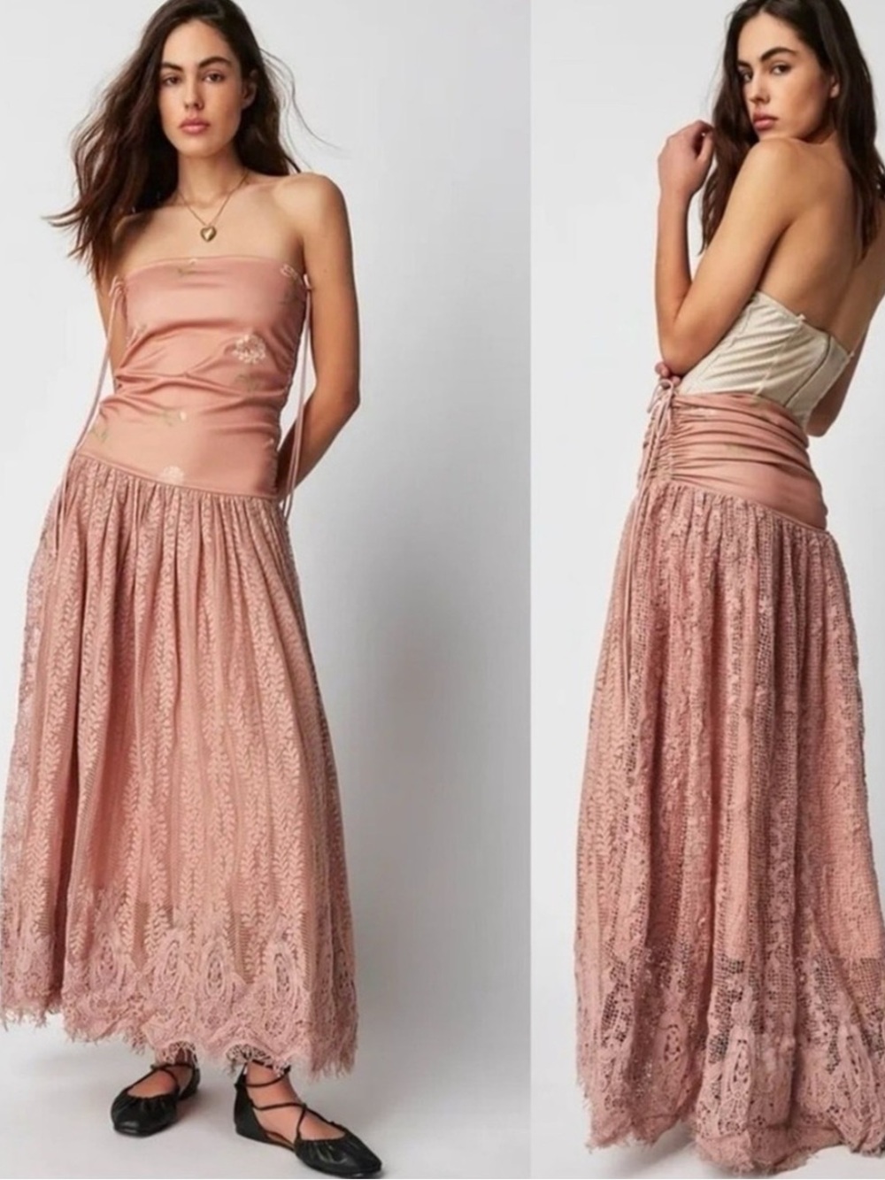 Free People Rosie Plains Convertible Maxi Skirt
